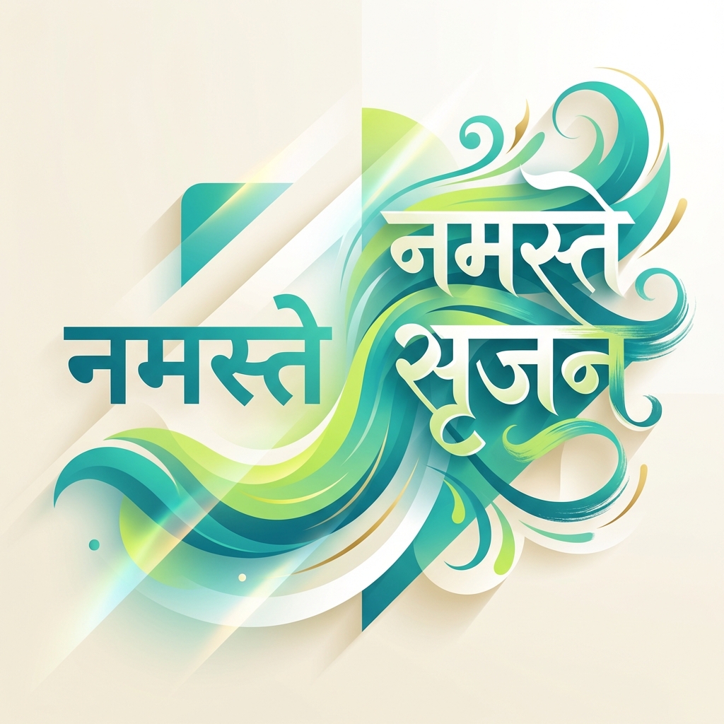 Stylish Hindi Fonts generated with calligraphy art